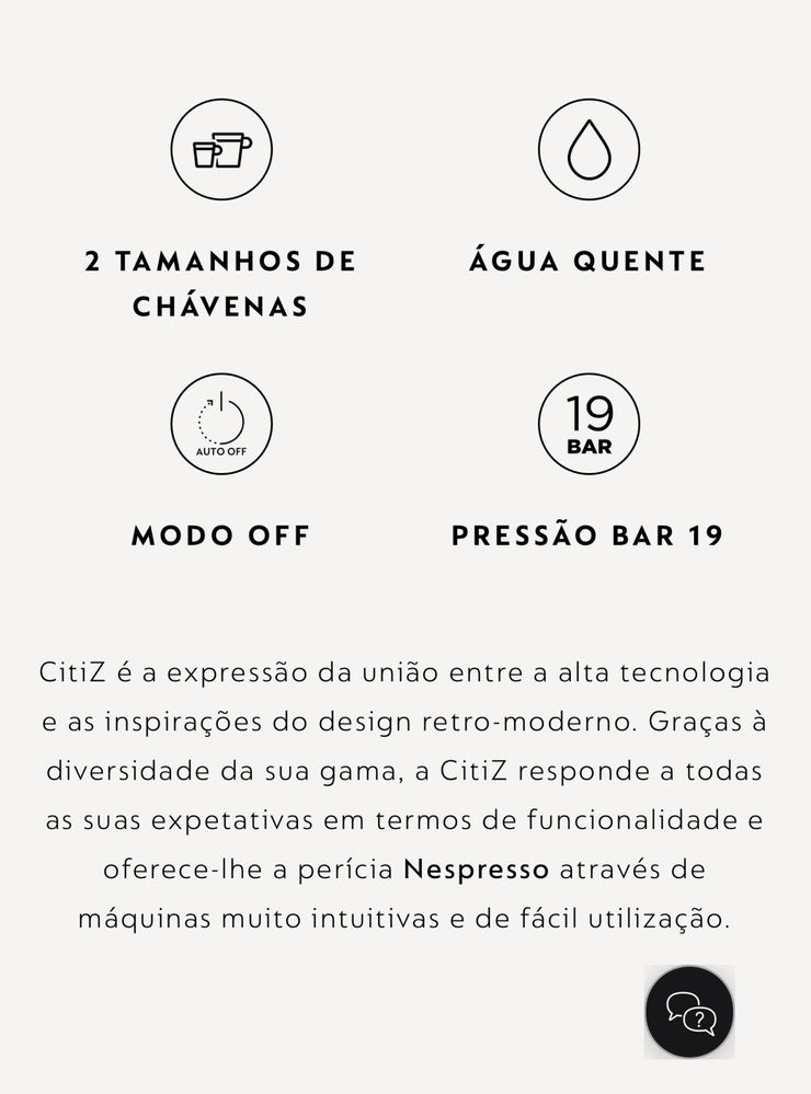 Maquina nespresso citiz limusine black