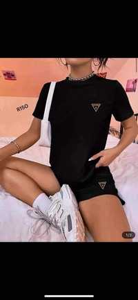 Komplet damski leginsy i koszulka Nike Puma Ea7 Guess Boss itp