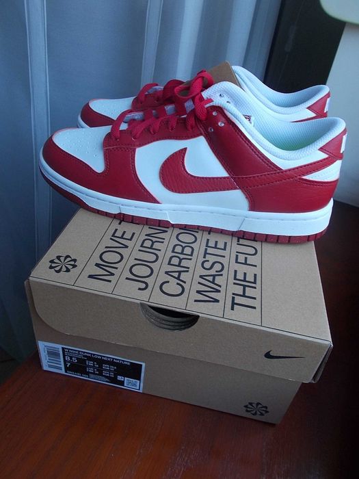 (r. 40) Nike Dunk Low Next Nature White Gym Red (W) DN1431,-101