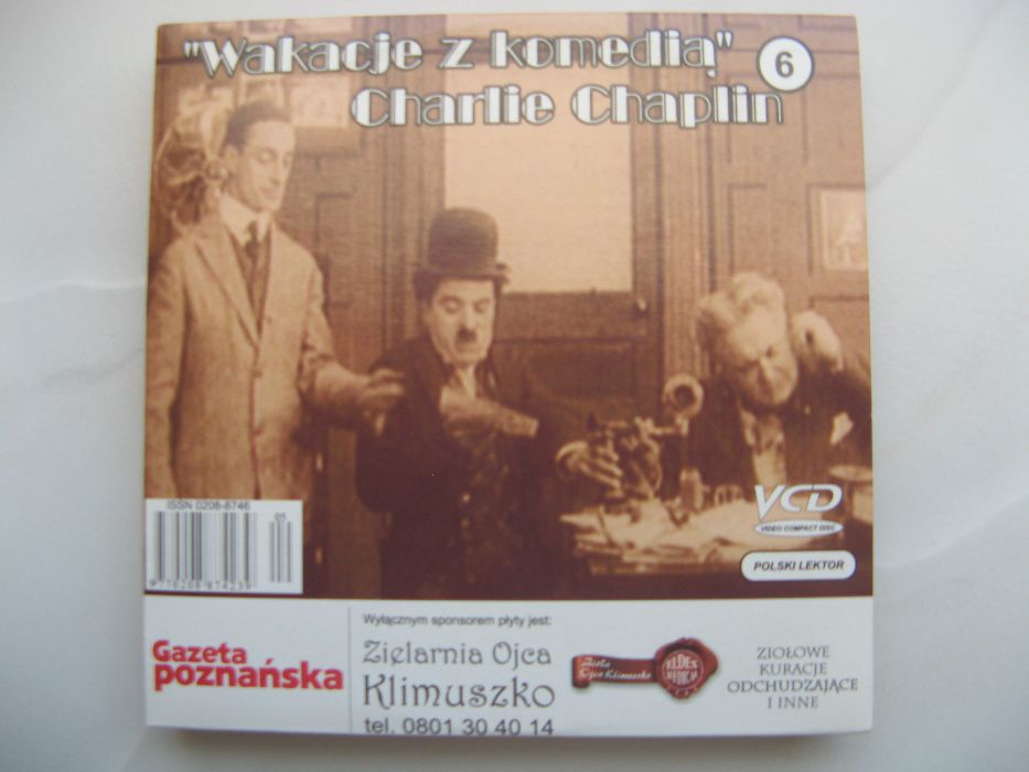 Wakacje z komedią: Charlie Chaplin, Flip i Flap, 9 płyt, polski lektor