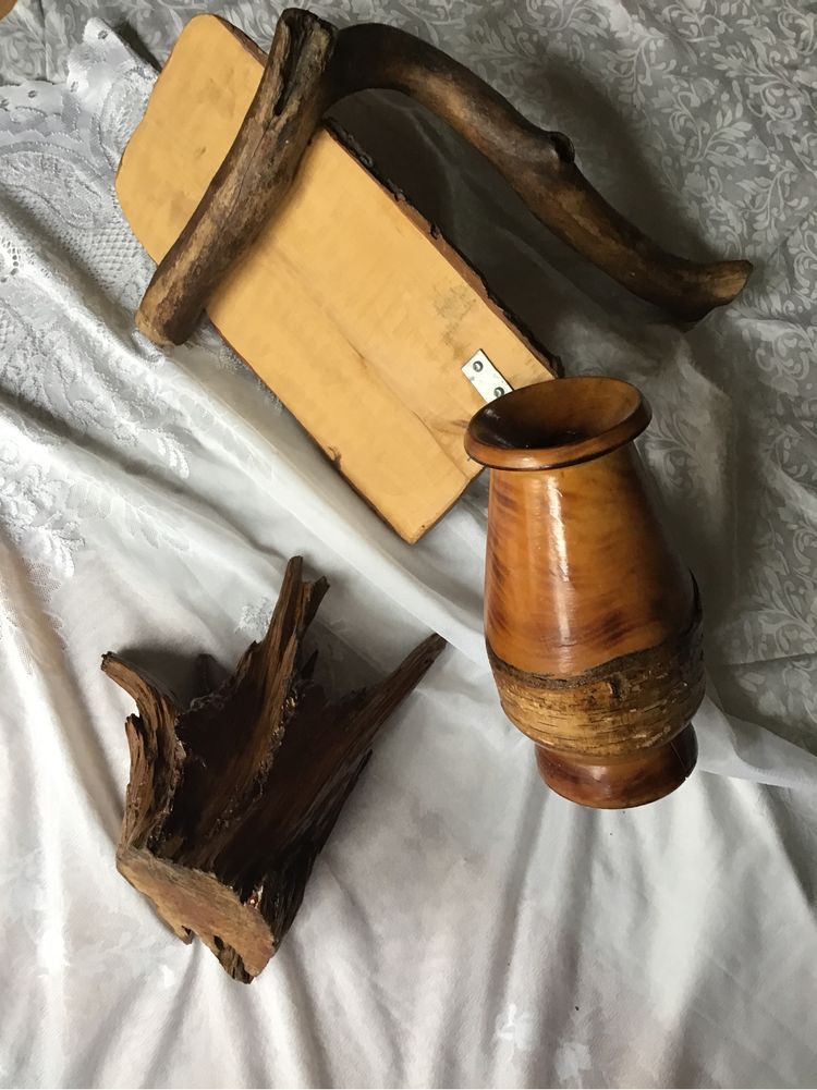 Drewno naturalne wazom -wieszak-ozdoba korzen kora