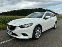 Mazda 6 SKYACTIV-D 175, 171tys km, biały perłowy, bogate wyposażenie