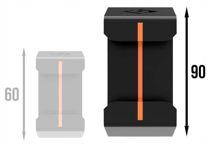 OUTLET Wizualny ASYSTENT parkowania w garażu UNIWERSALNY duży 90mm