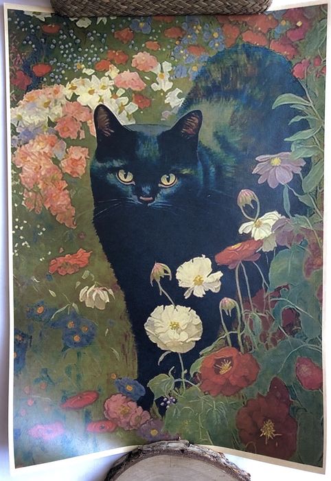 Black Cat & Floral