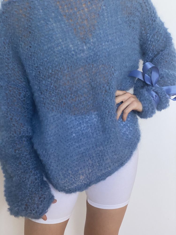 Sweter oversize robiony rręcznie/ handmade