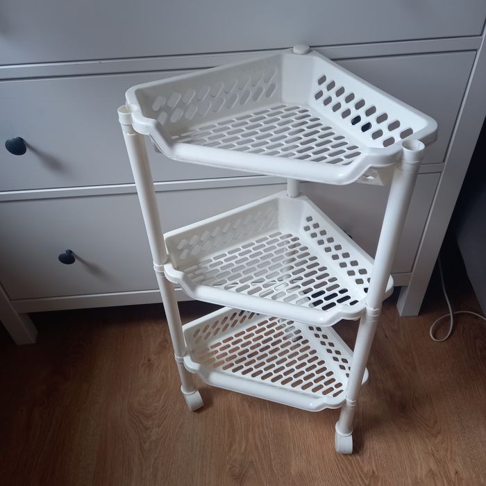 Półka stojak biały 3 półki