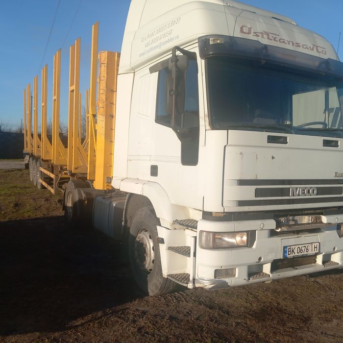 Ивеко лісовоз сцепка.