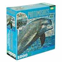 Trudne puzzle. 1000 szt. Fotomozaika. Puzzle ze zdjęć. Delfin.
