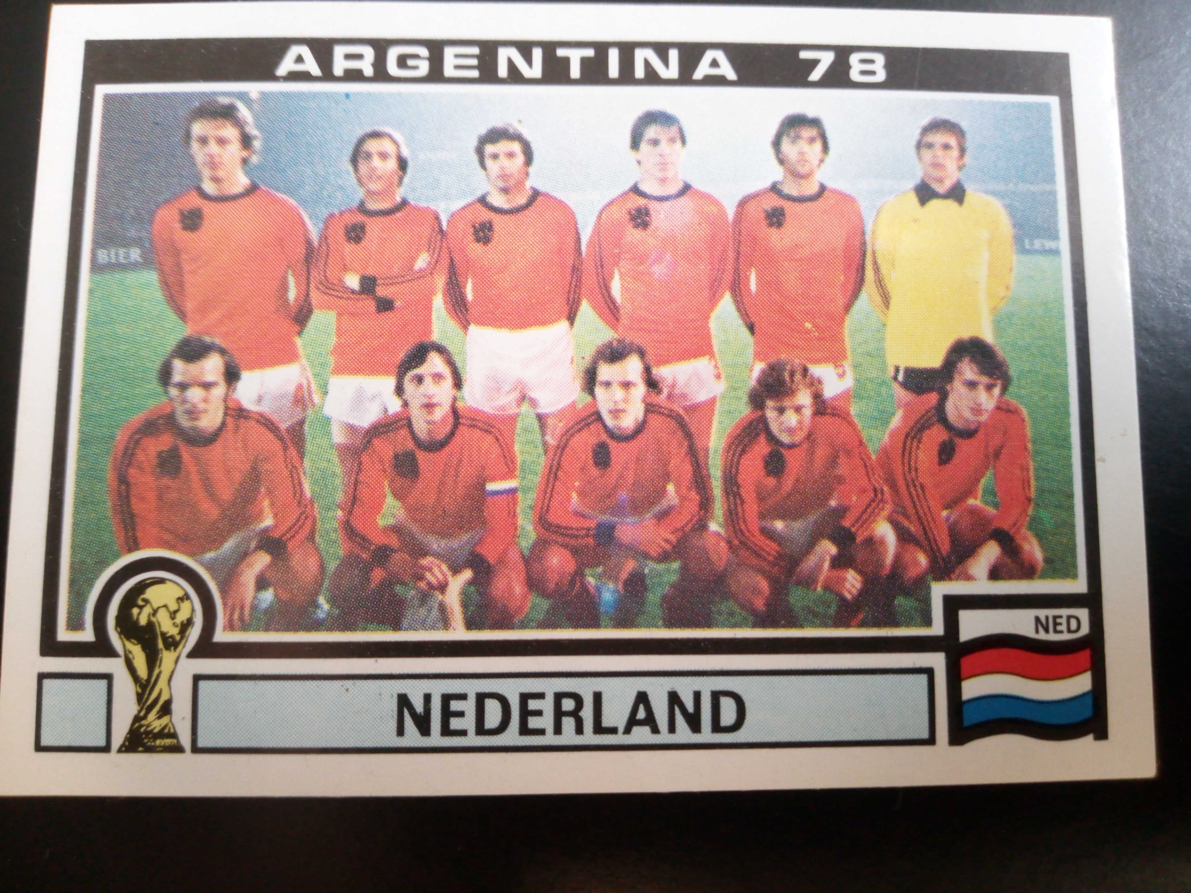Cromo Panini World Cup Story da Seleção dos Países Baixos no Mundial78