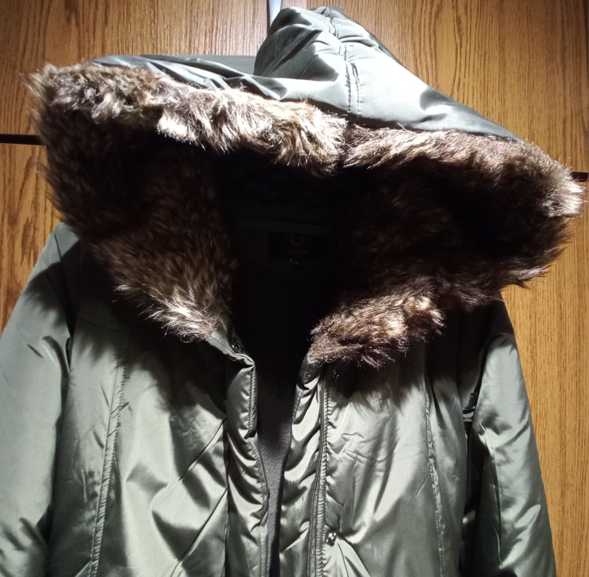 Kurtka damska zimowa płaszcz khaki/olive r. XXL nowa