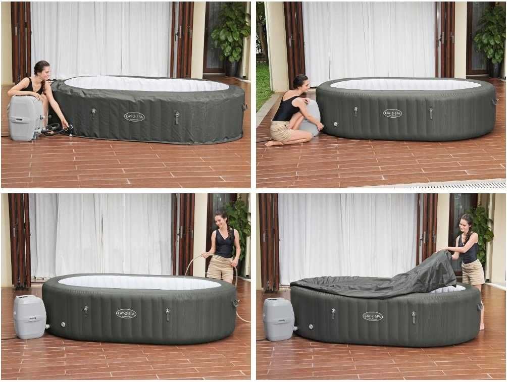 Basen Jacuzzi owalny BESTWAY 60067 MAURITIUS WIFI Lay-Z-SPA dla 7 osób