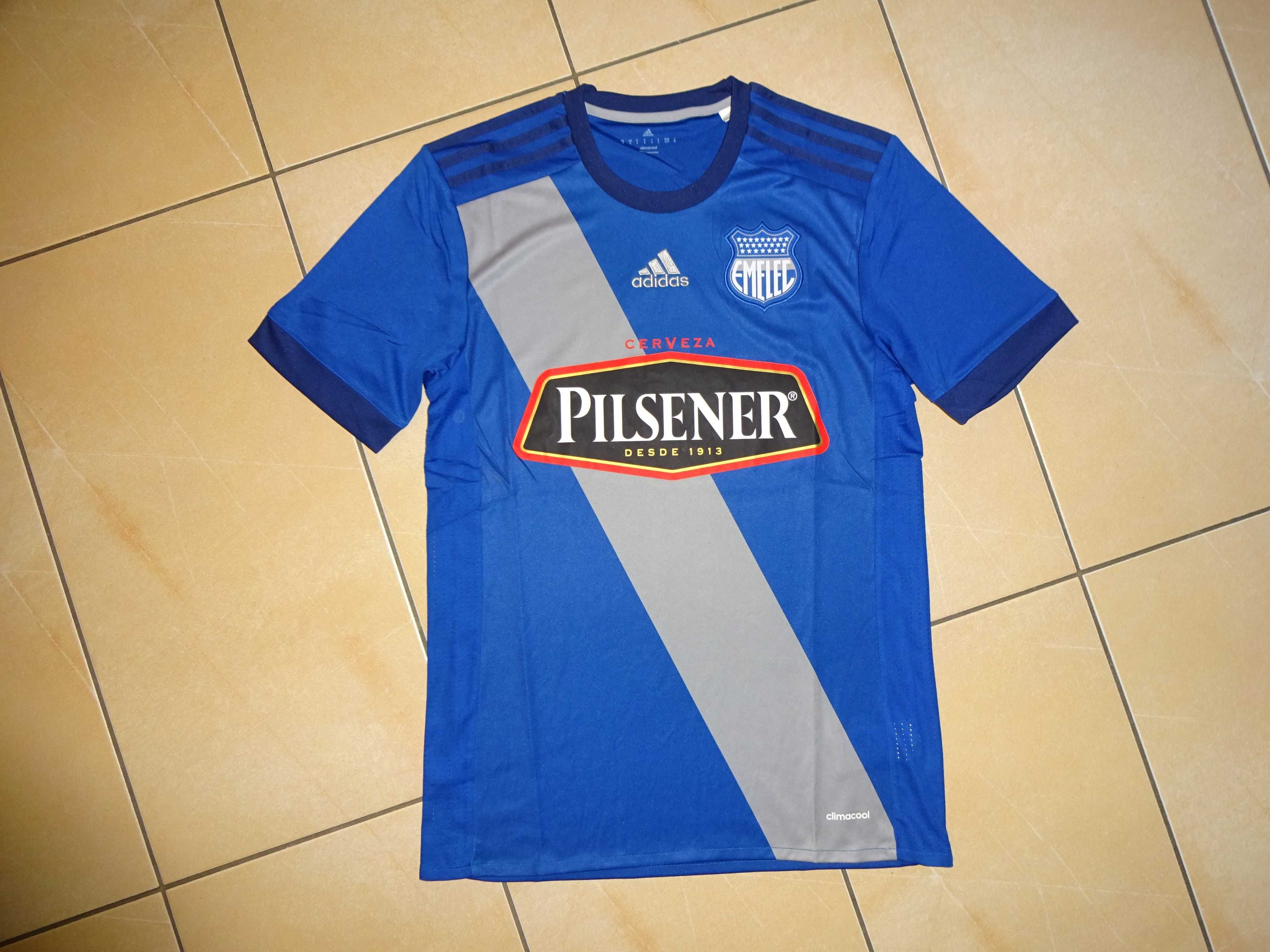 ADIDAS EMELEC Pilsener climacool oryg. NOWA niebieska koszulka S