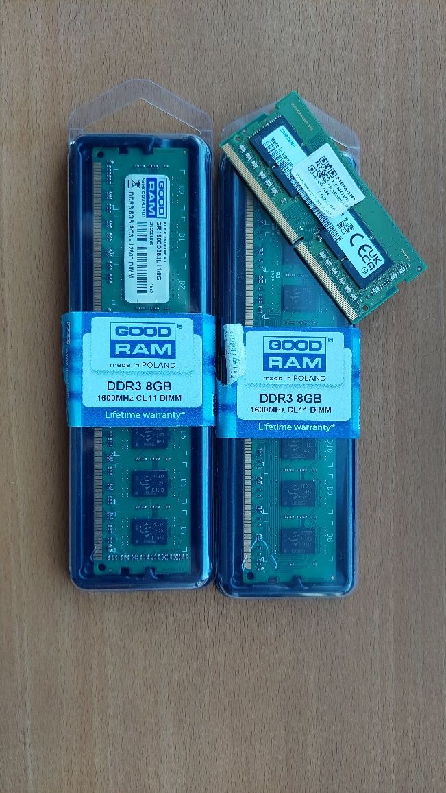 Memória RAM 2x8Gb DDR3