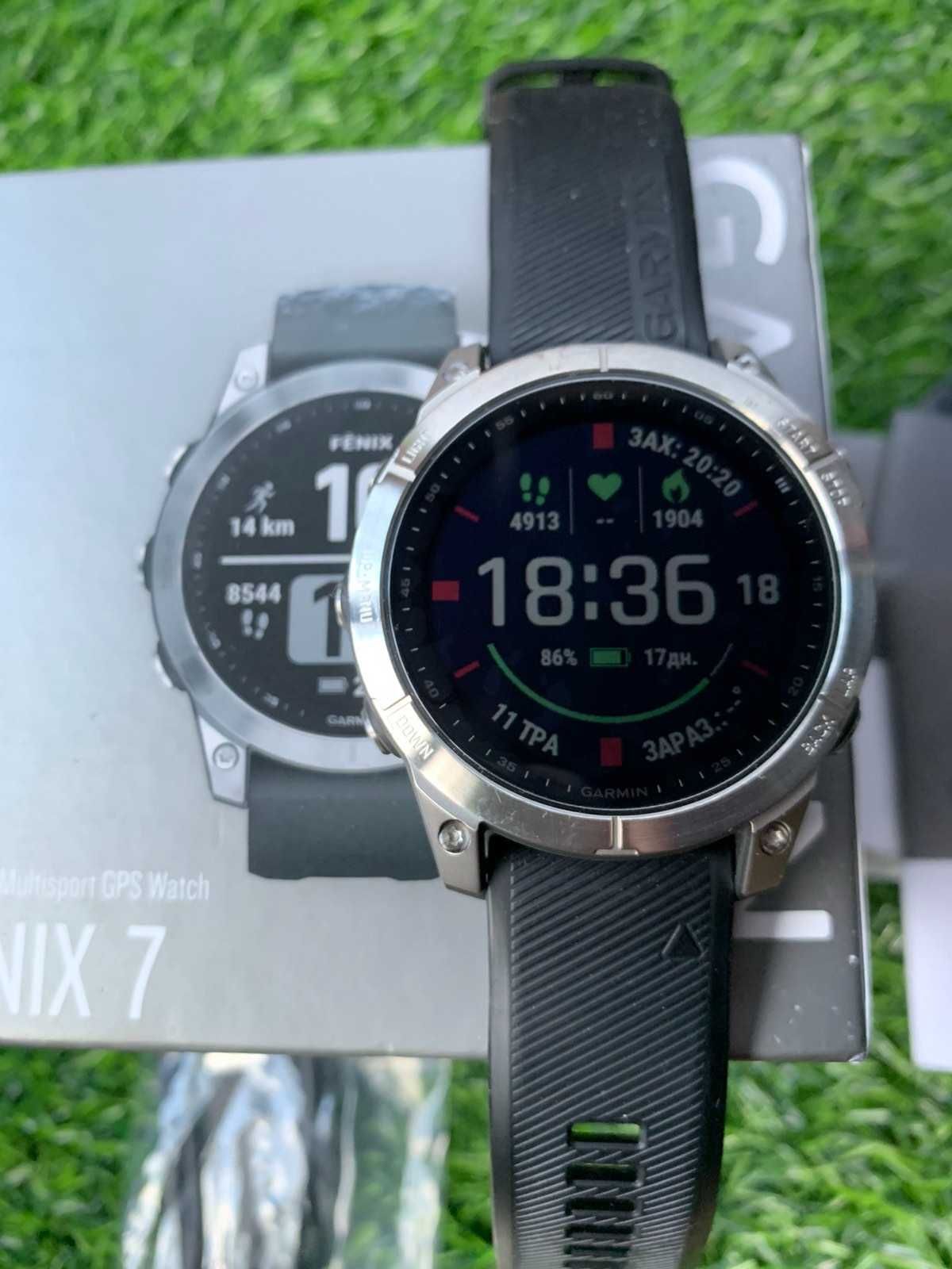 Годинник Garmin Fenix 7 Silver