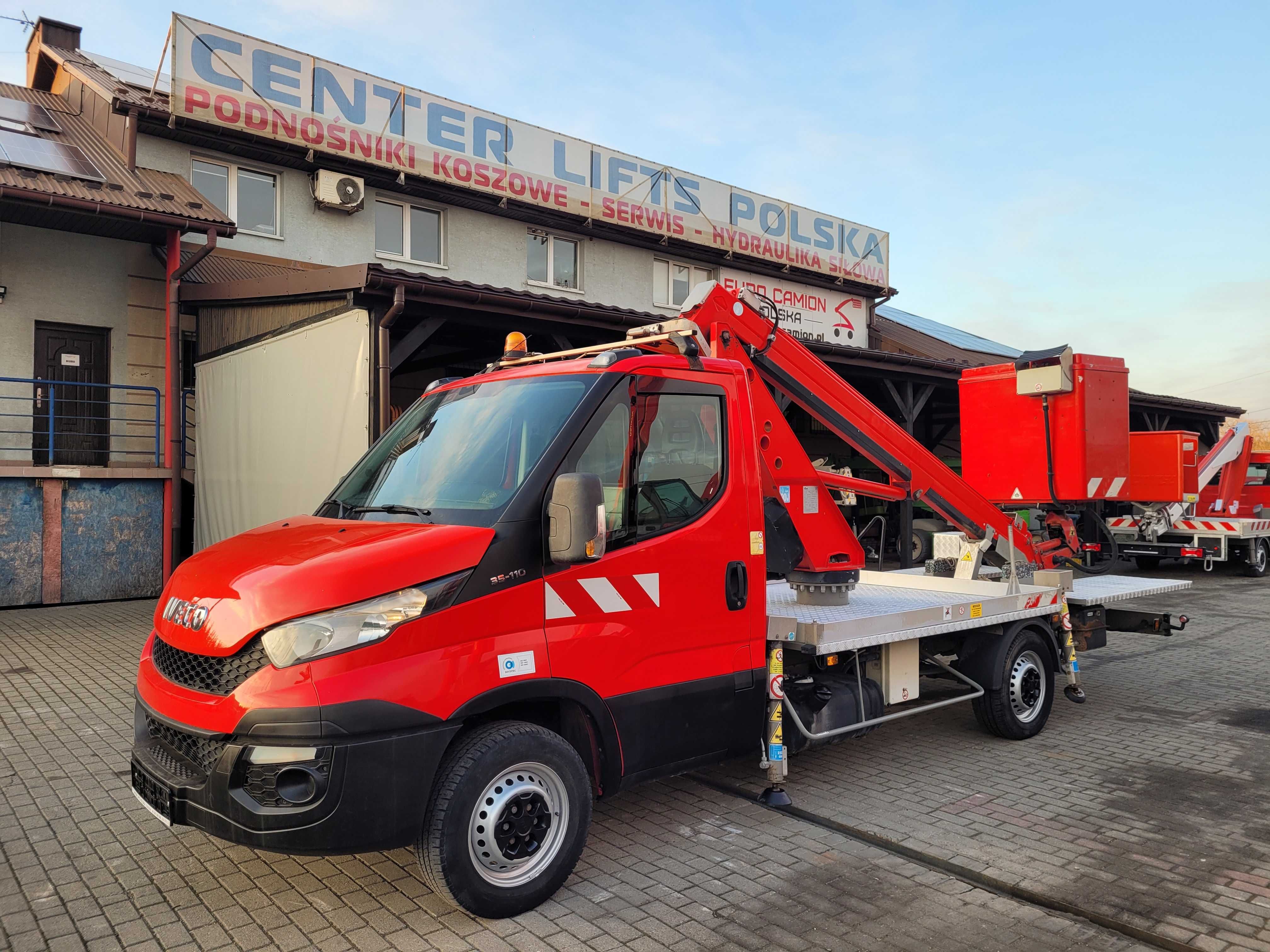 koszowy/teleskopowy/podnośnik/16m/zwyżka/multitel/iveco/gsr/169/tr/cmc