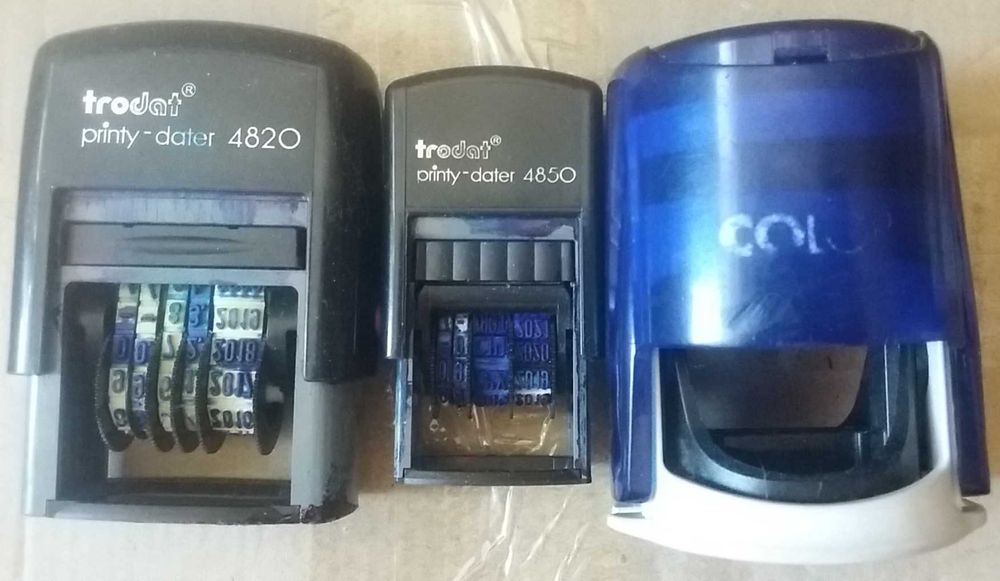 печать  штамп текстовой Trodat ежедневник