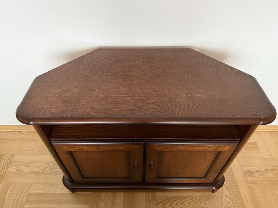 Komplet Stół Drewniany Rozkładany  + 6 krzeseł + komoda RTV