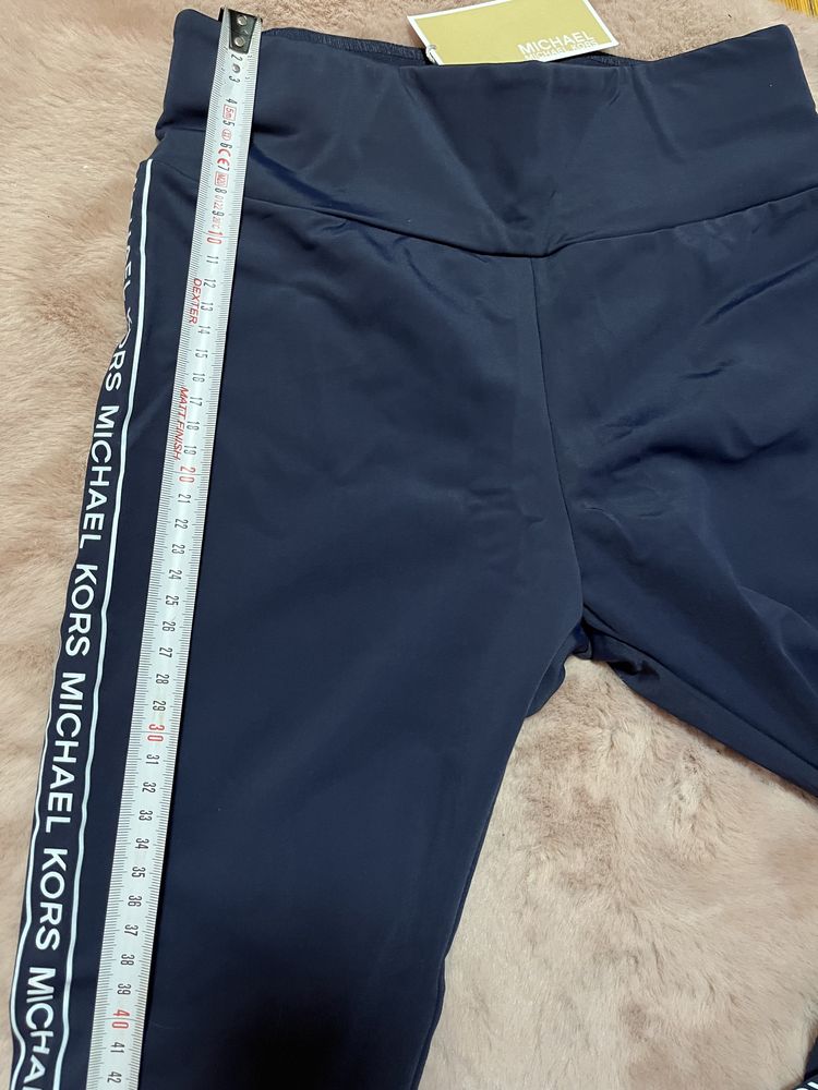 Michael Kors legginsy leginsy z lampasem logowane Logo napis XXS