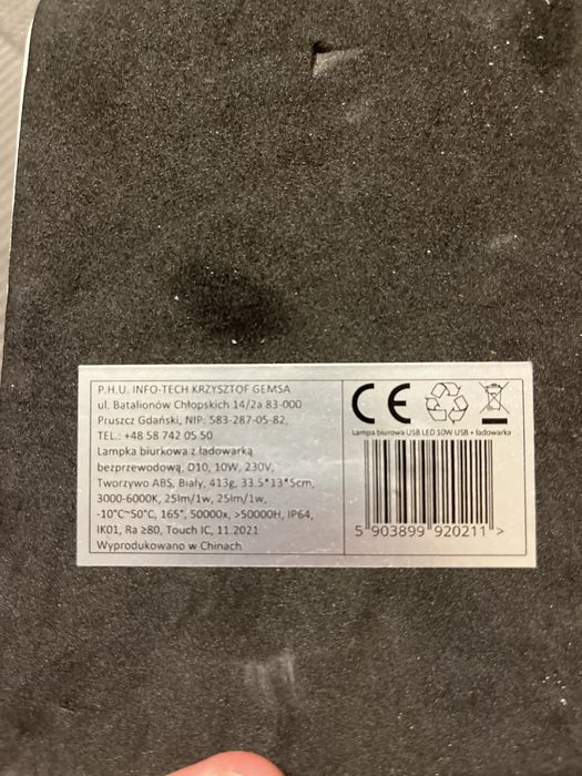 Lampka biurkowa LED
