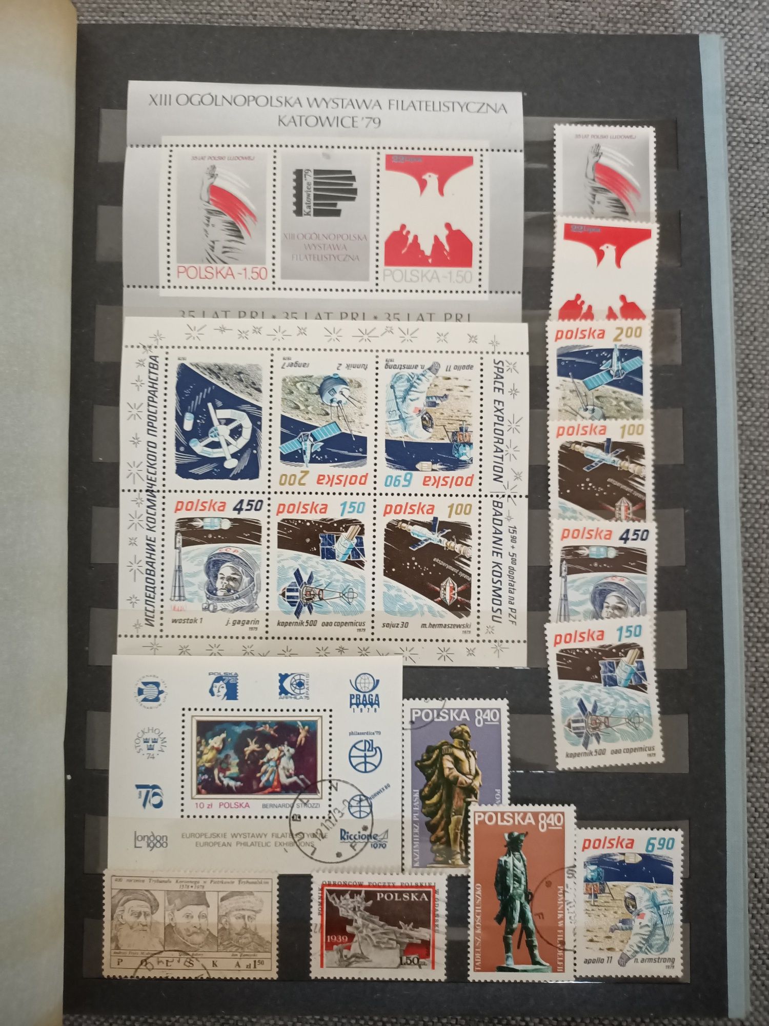 Klaser Znaczki Pocztowe Polskie, PL, DDR (NRD). 12 stron A4