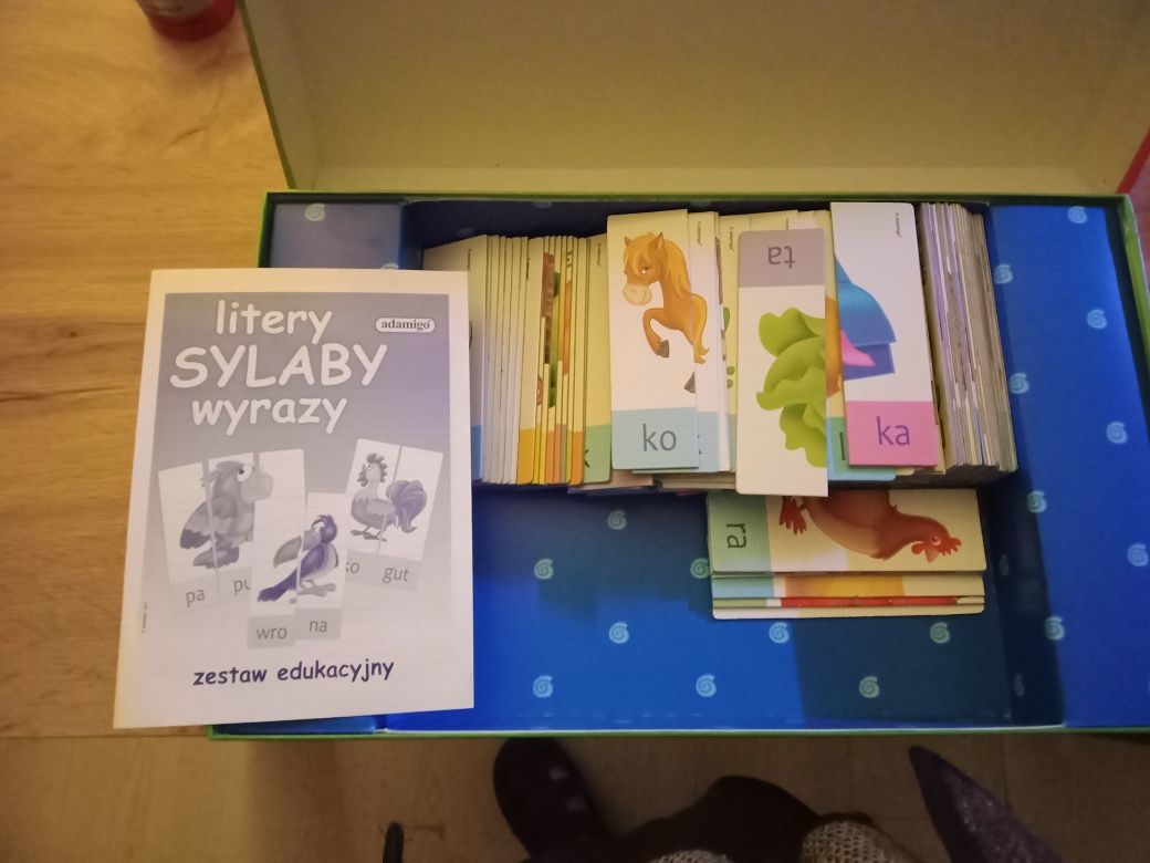 Gra edukacyjna litery sylaby wyrazy