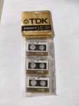 TDK Micro Cassette Tape Pack 3 novas e embaladas