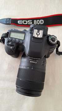Aparat Canon 80D + EFS 18-135 IS USM Stan IDEALNY