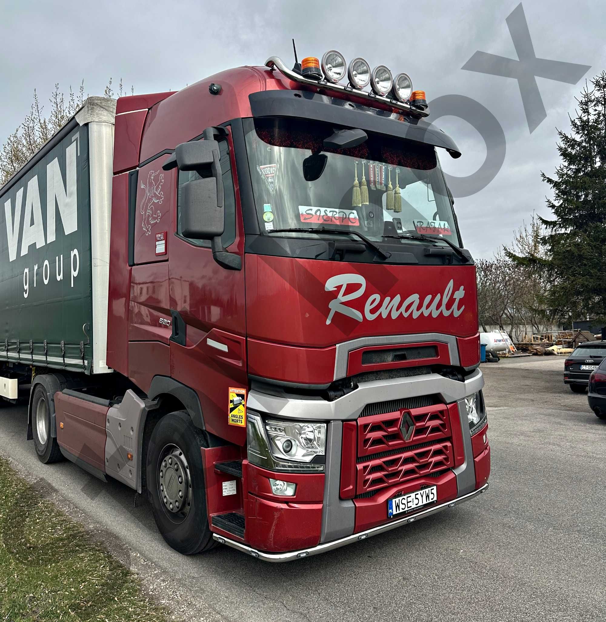 Orurowanie górne ze stali nierdzewnej Renault Gamma T