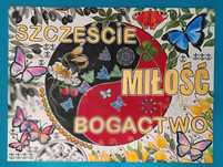 Obraz ręcznie mandala afirmacja Bączkowska ogromny! UNIKAT 120 cm