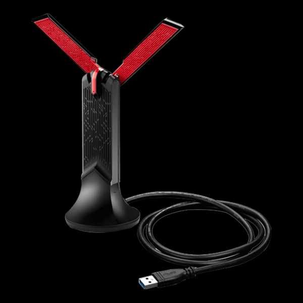 Потужний Wi-Fi адаптер Asus USB-AC68 | двохдіапазонний 5 ГГц+2.4 ГГц