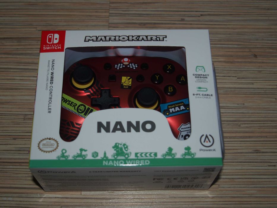PowerA SWITCH Pad przewodowy NANO Mario Kart Racer nowy!!!