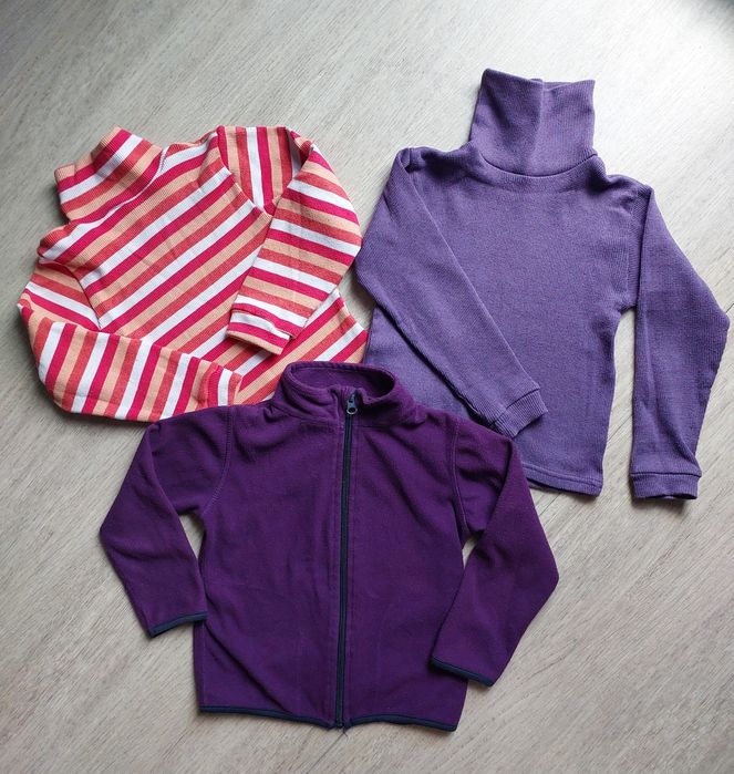 Утеплені гольфи, флісова кофта на 3-4 роки