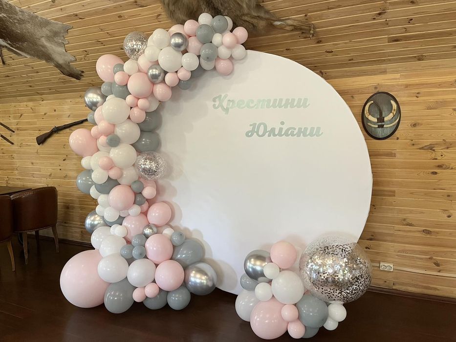 Фотозона хрещення, день народження, 1 рік, гендерпаті Троєщина