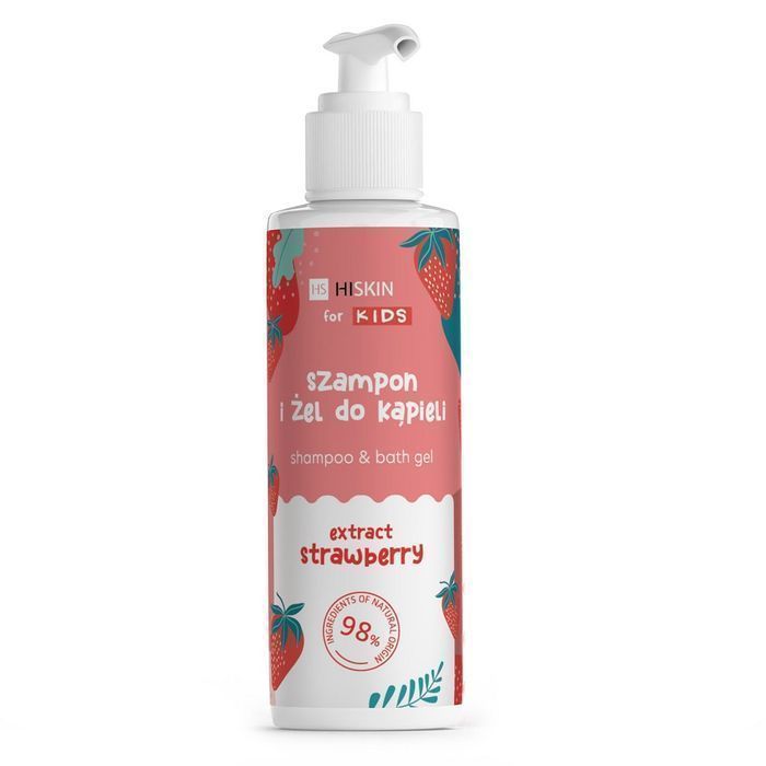 Hiskin Kids Szampon I Żel Do Kąpieli Truskawka 280Ml (P1)