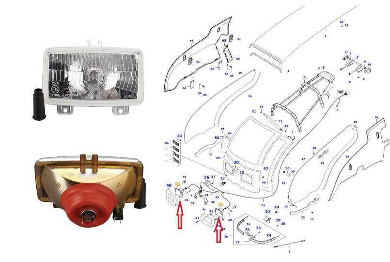 Reflektor Przedni Valtra