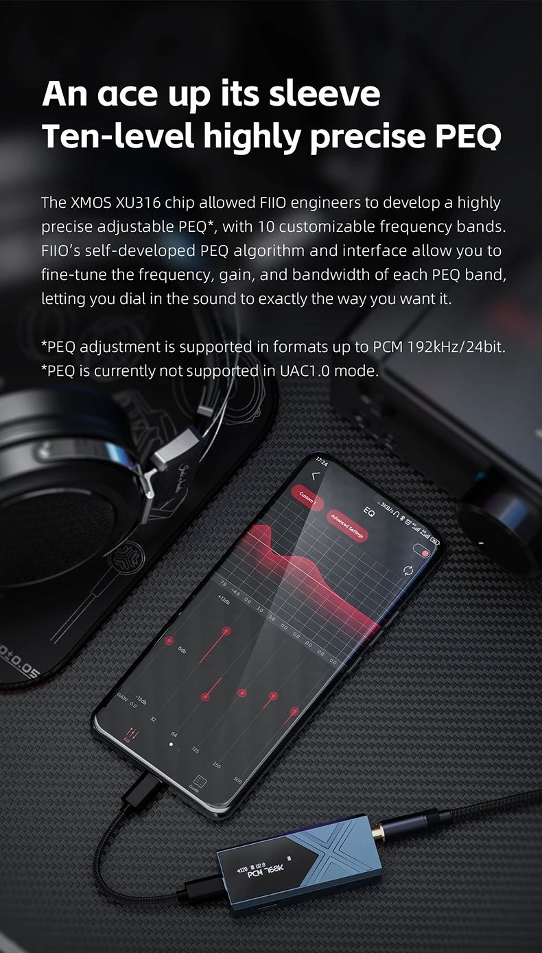 Новый усилитель для наушников ЦАП DAC FIIO KA 17.