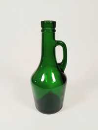 Butelka - karafka - zielone szkło - Vintage