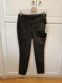 Nowe jegginsy legginsy ciążowe czarne spodnie skinny rurki 38 M
