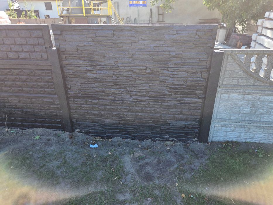 Płyty betonowe ogrodzeniowe , płoty betonowe, słupki, produkcja montaż