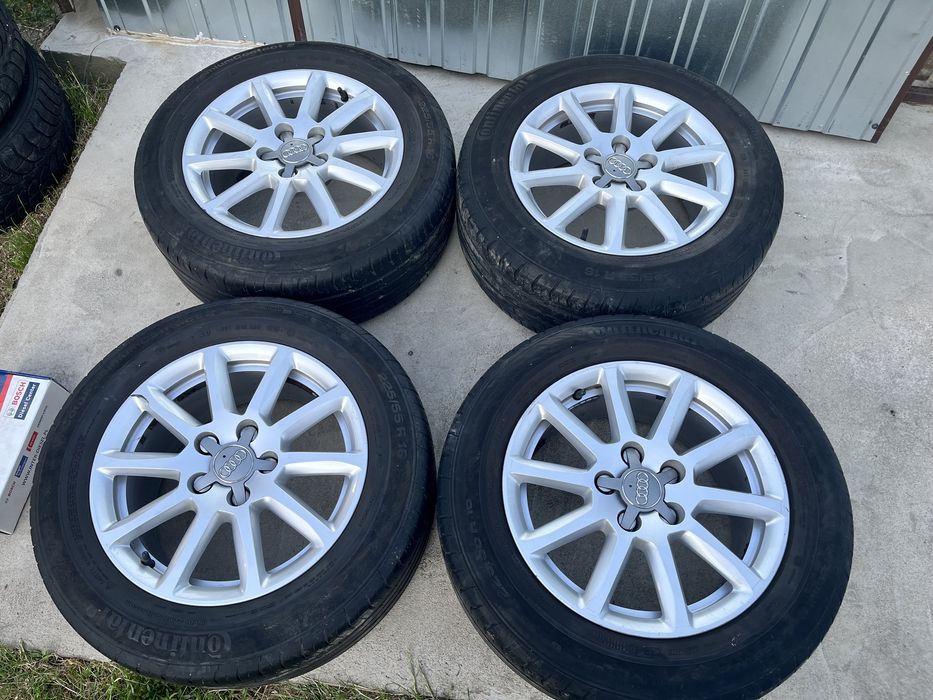 Alufelgi z oponami letnimi zima 225/55 R16 Audi A4 B6 5x112 ET 39 7j