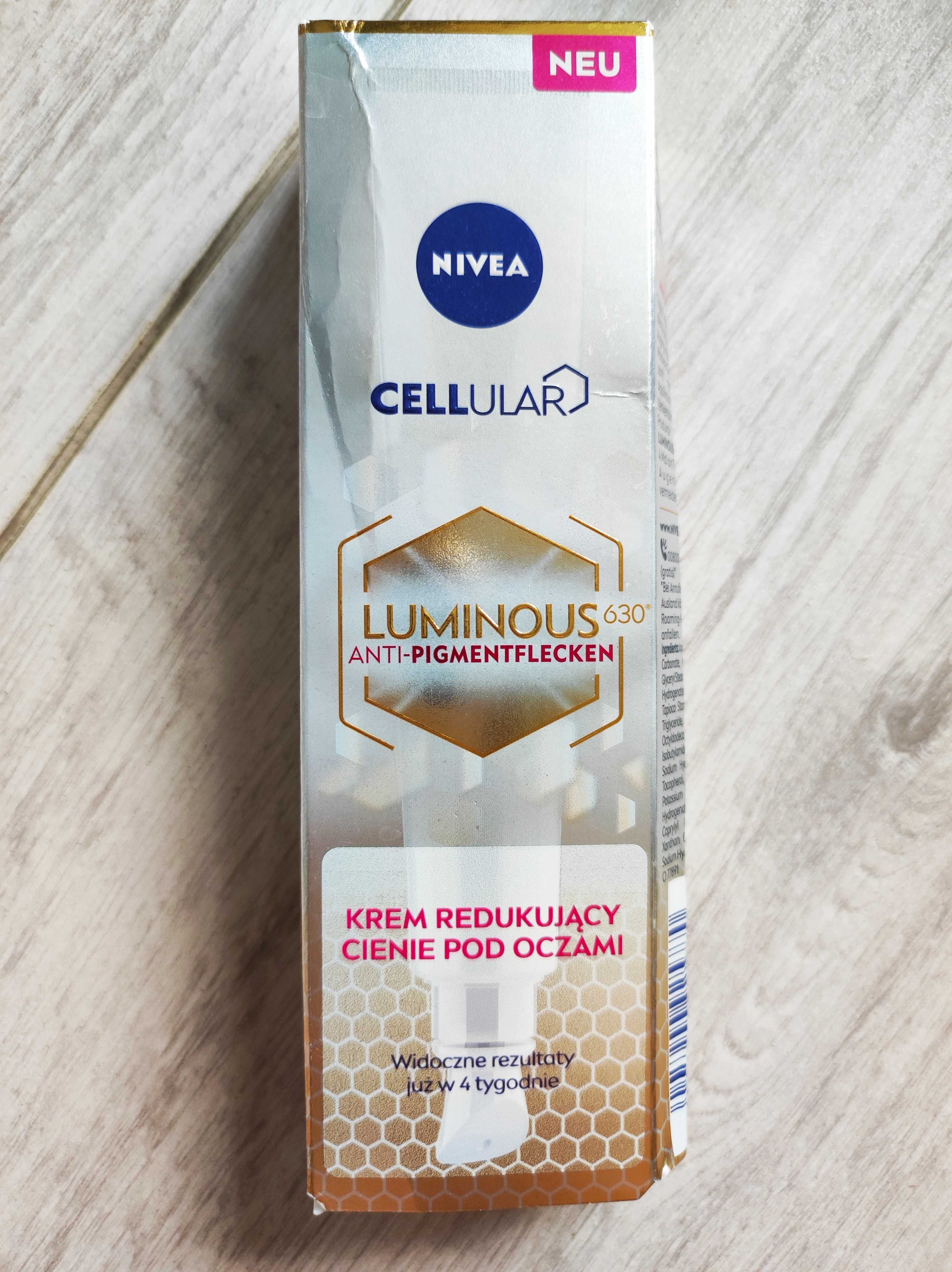 Nowy Nivea Luminous 630 Krem pod oczy, redukujący cienie pod oczami
