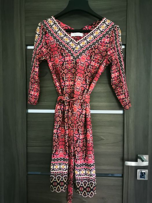 Promod orientalna sukienka, indyjska, turecka XS pasek