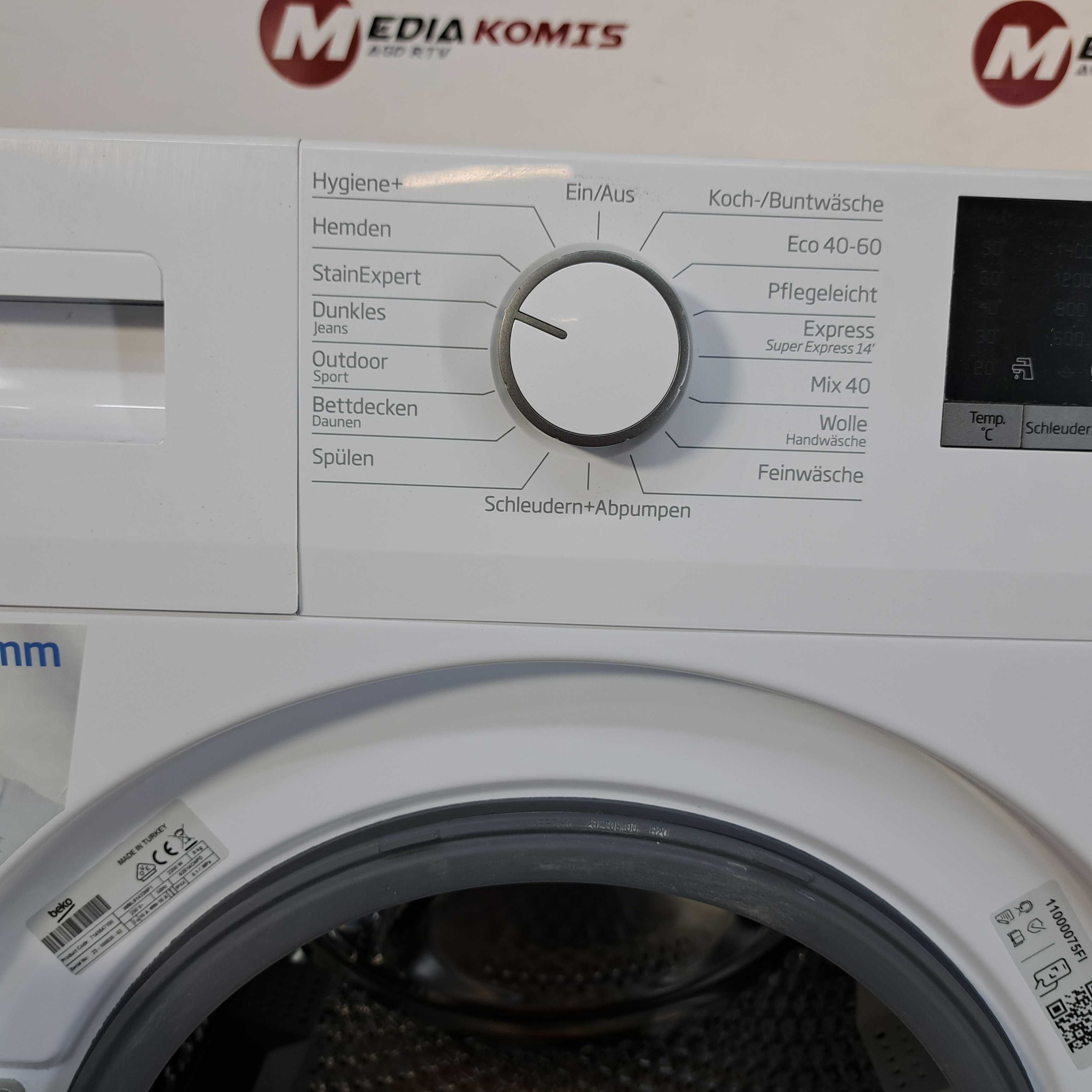 Pralka Beko WML91433NP1 [12m-cy gwar] B / 9 kg / 1400 obr / 64 cm gł