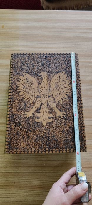 Szkatułka stara drewniana