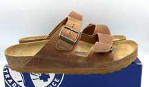 ‼️Nowe oryginalne klapki BIRKENSTOCK Arizona brązowe 43 AZ 252 skóra