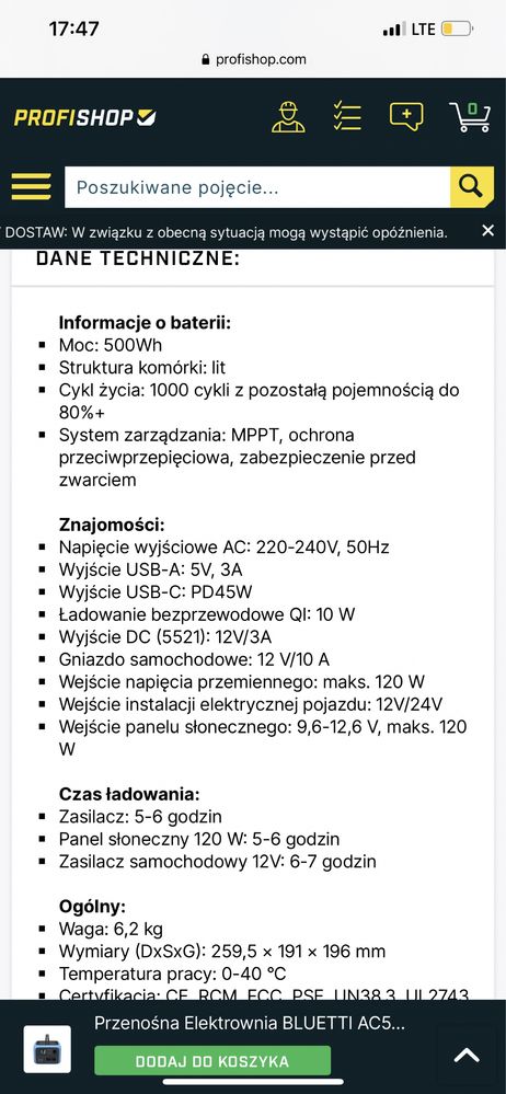 Agregat prądotwórczy przenośna elektrownia