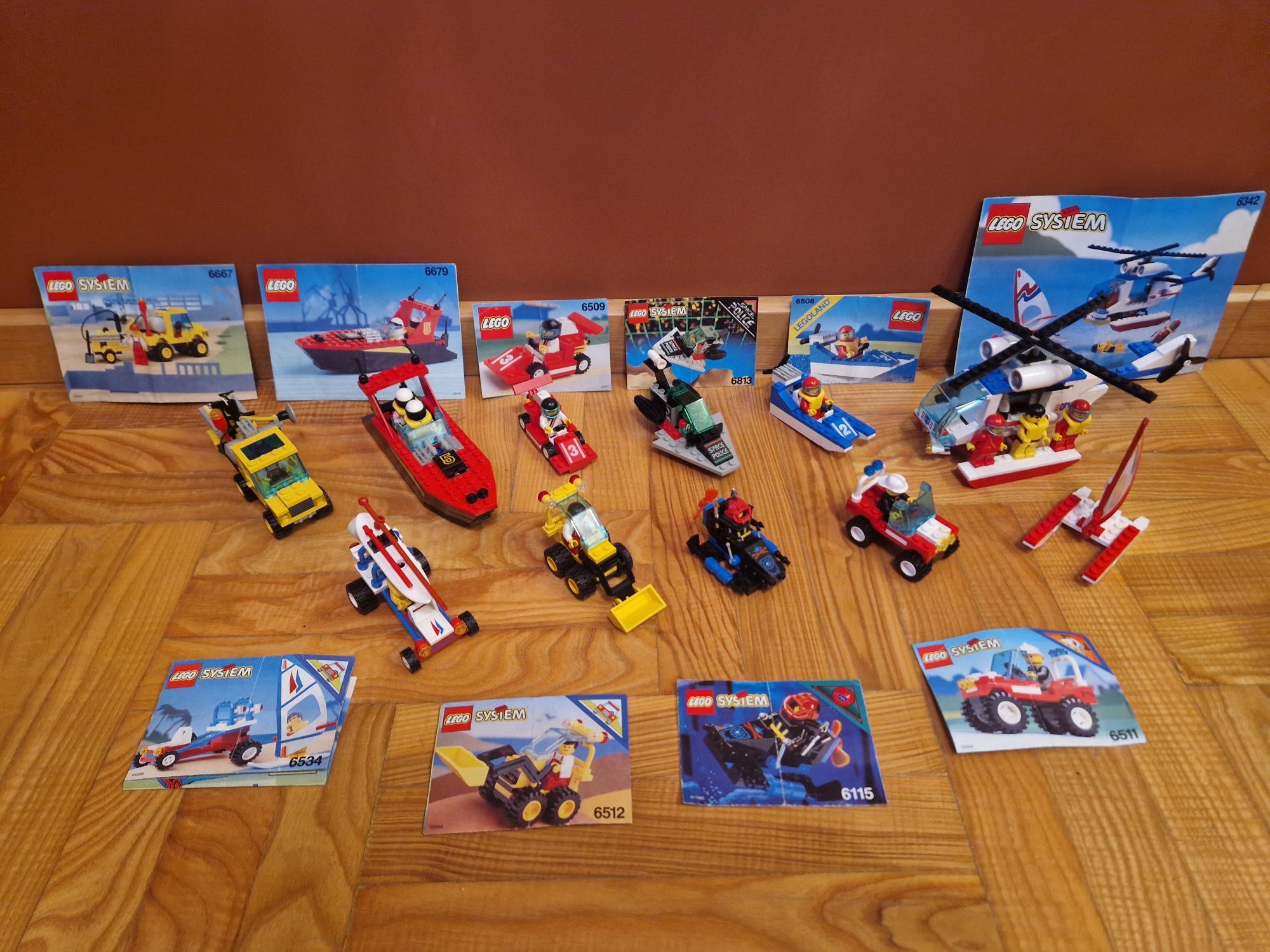 Dziesięć zestawów lego system, legoland