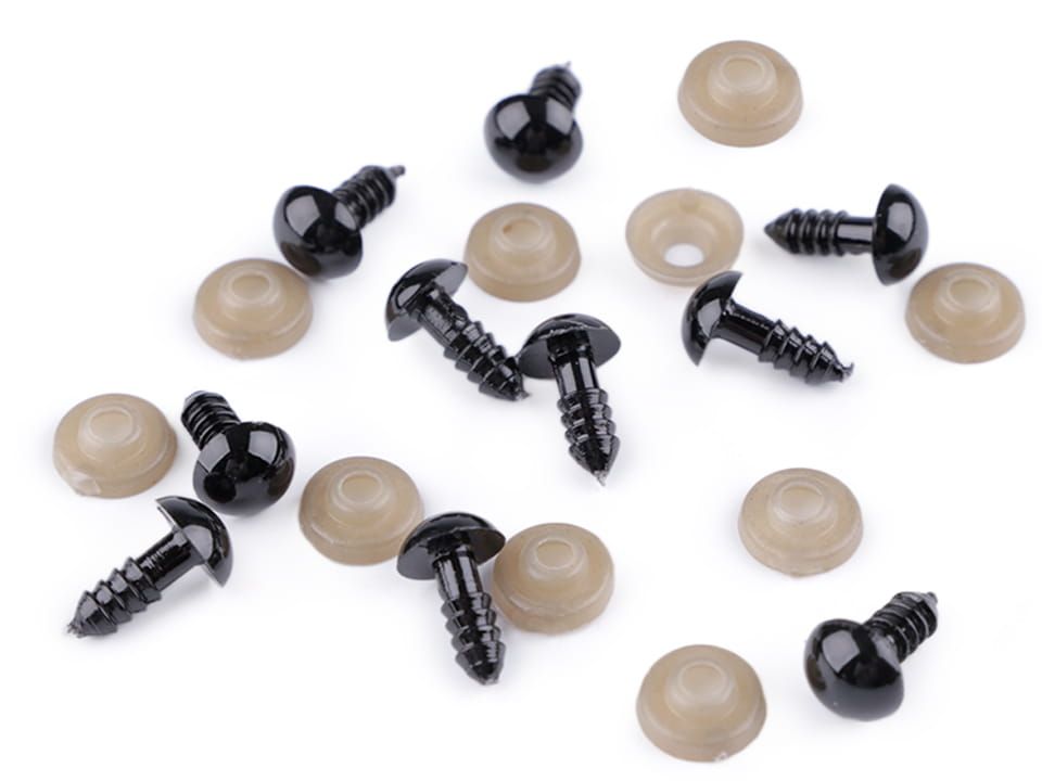 Oczka perłowe bezpieczne do zabawek  10 mm ( 10 szt )