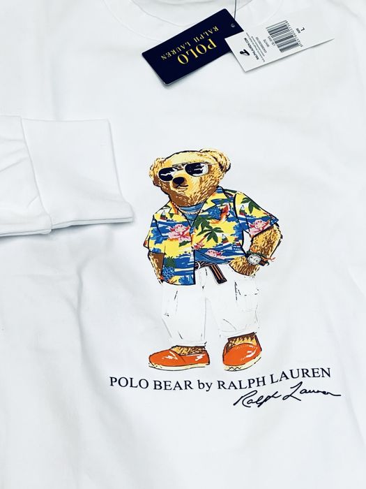 100%Оригінал! SALE Polo Ralph Lauren Bear Printed Sweatshirt M, L, XXL