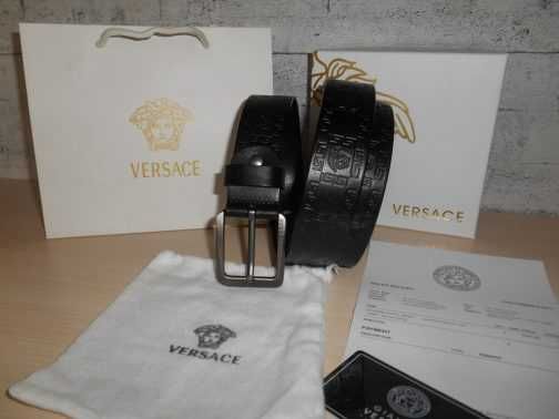 Versace pasek firmowy, skóra naturalna, Włochy 18623